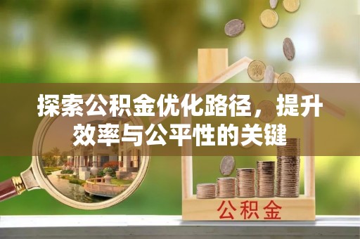 氹仔岛探索公积金优化路径，提升效率与公平性的关键