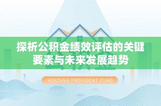 氹仔岛探析公积金绩效评估的关键要素与未来发展趋势